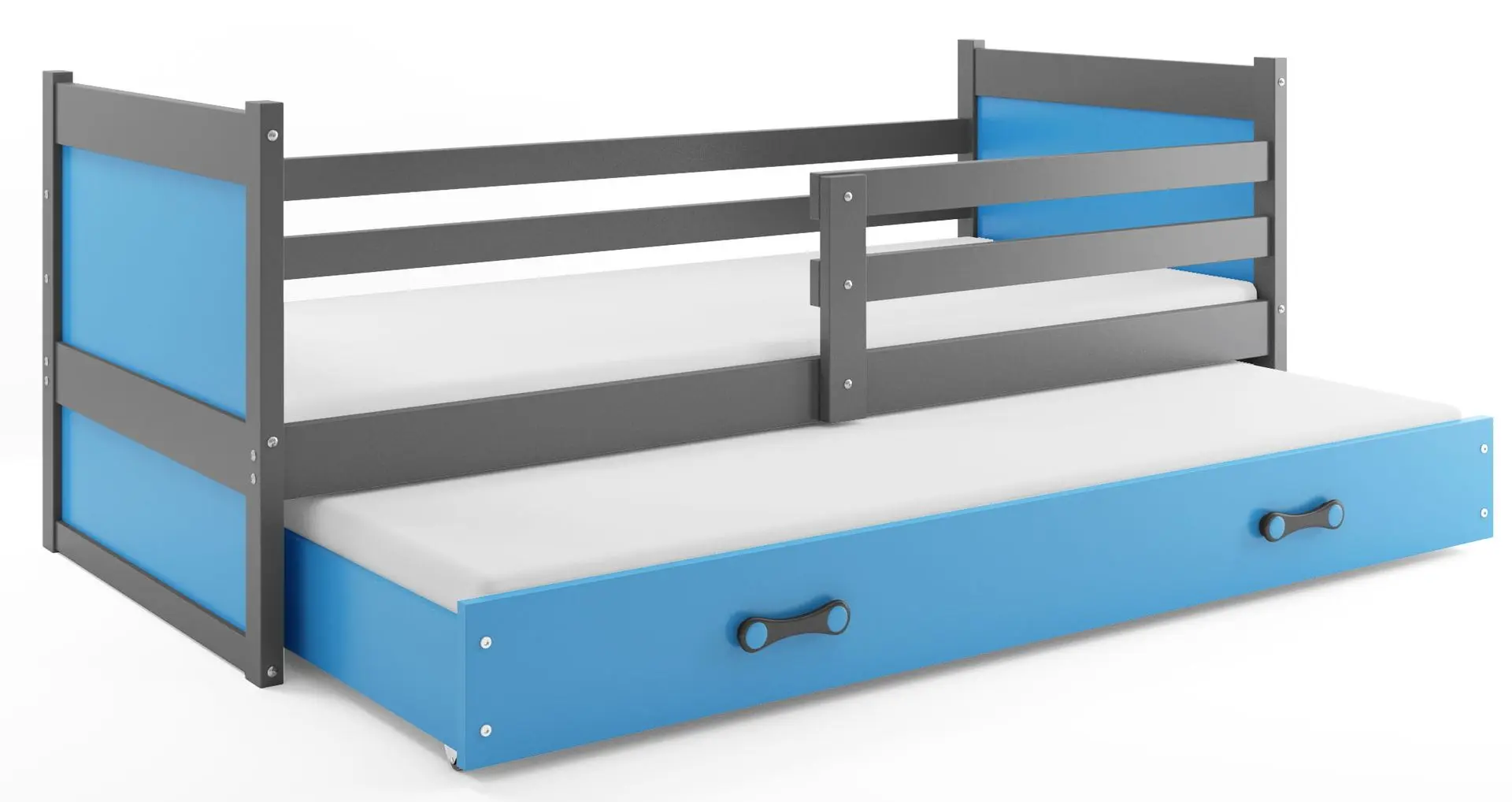 Кровать BMS Group Rico с выдвижной кроватью 90x190 (Graphite/Blue) - 2