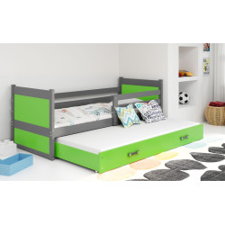 Pat BMS Group Rico cu pat retractabil 90x190 (Graphite/Green)