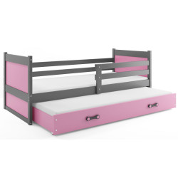 Pat BMS Group Rico cu pat retractabil 90x190 (Graphite/Pink) Thumb