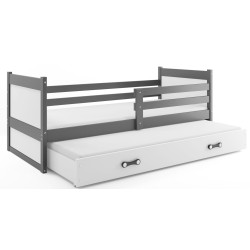 Кровать BMS Group Rico с выдвижной кроватью 90x190 (Graphite/White) Thumb