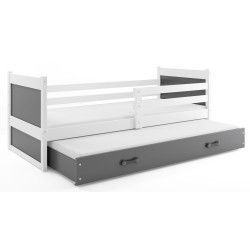 Pat BMS Group Rico cu pat retractabil 90x190 (White/Graphite) Thumb