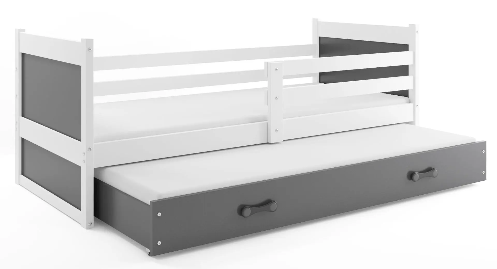 Pat BMS Group Rico cu pat retractabil 90x190 (White/Graphite) - 2