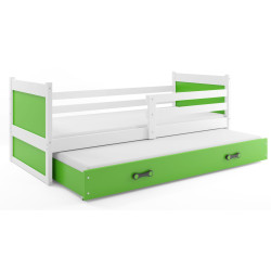 Pat BMS Group Rico cu pat retractabil 90x190 (White/Green) Thumb