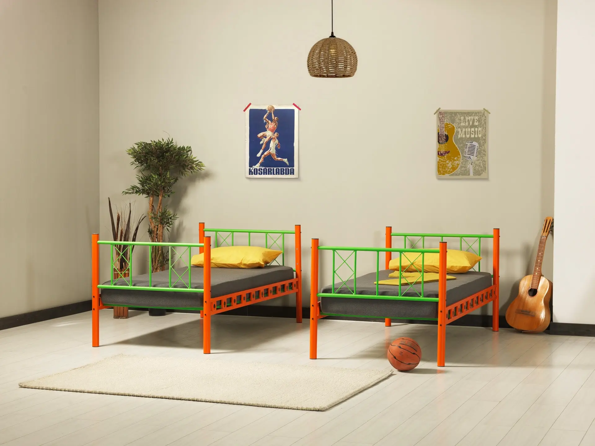 Pat suprapus Magnusplus Carme 90x200 (Orange/Green)