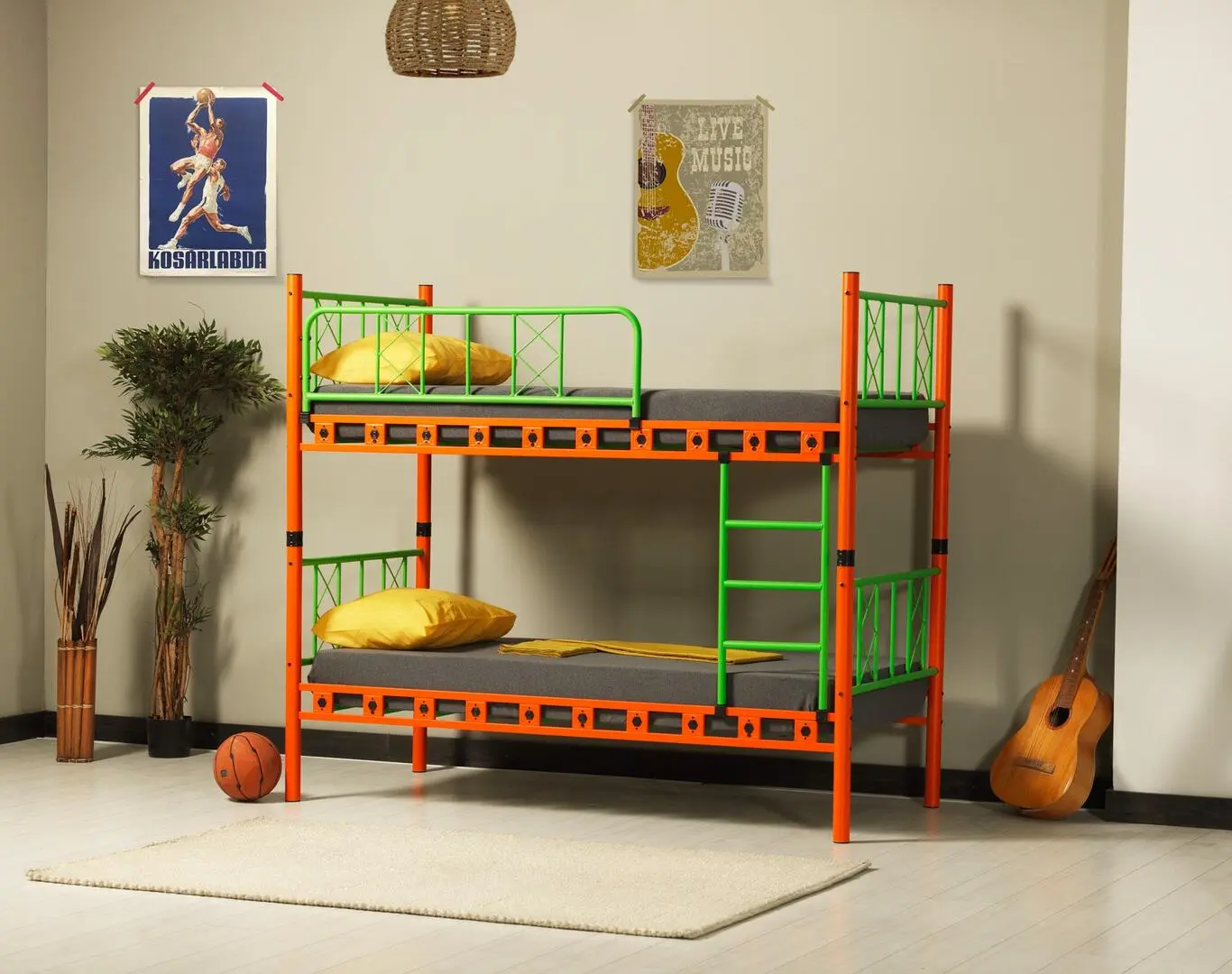 Pat suprapus Magnusplus Carme 90x200 (Orange/Green)