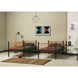 Pat suprapus Magnusplus Metis 90x200 (Black/Orange) Thumb