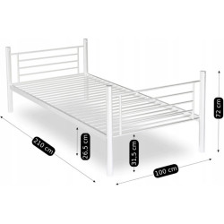 Pat suprapus Mebel Elite Rodez 90x200 (White) Thumb