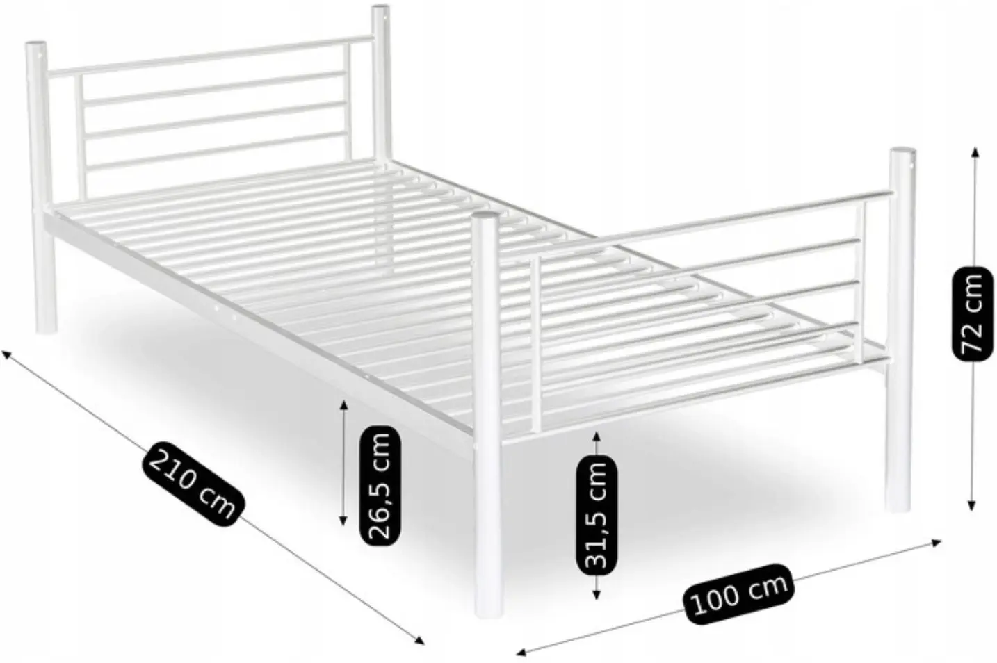 Pat suprapus Mebel Elite Rodez 90x200 (White) - 8