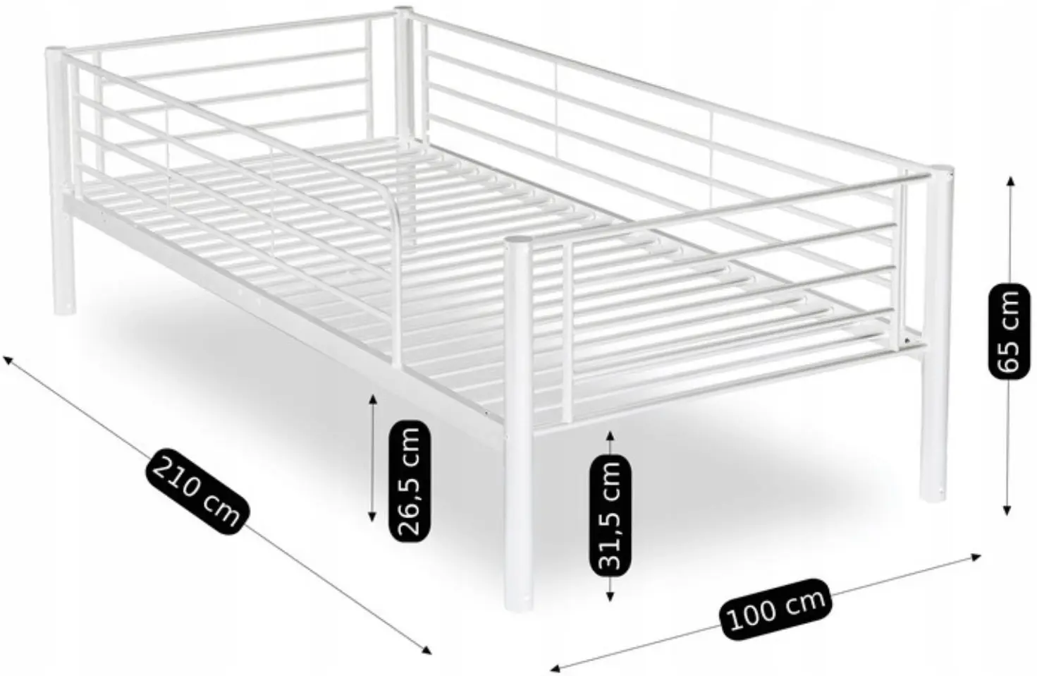 Pat suprapus Mebel Elite Rodez 90x200 (White) - 9
