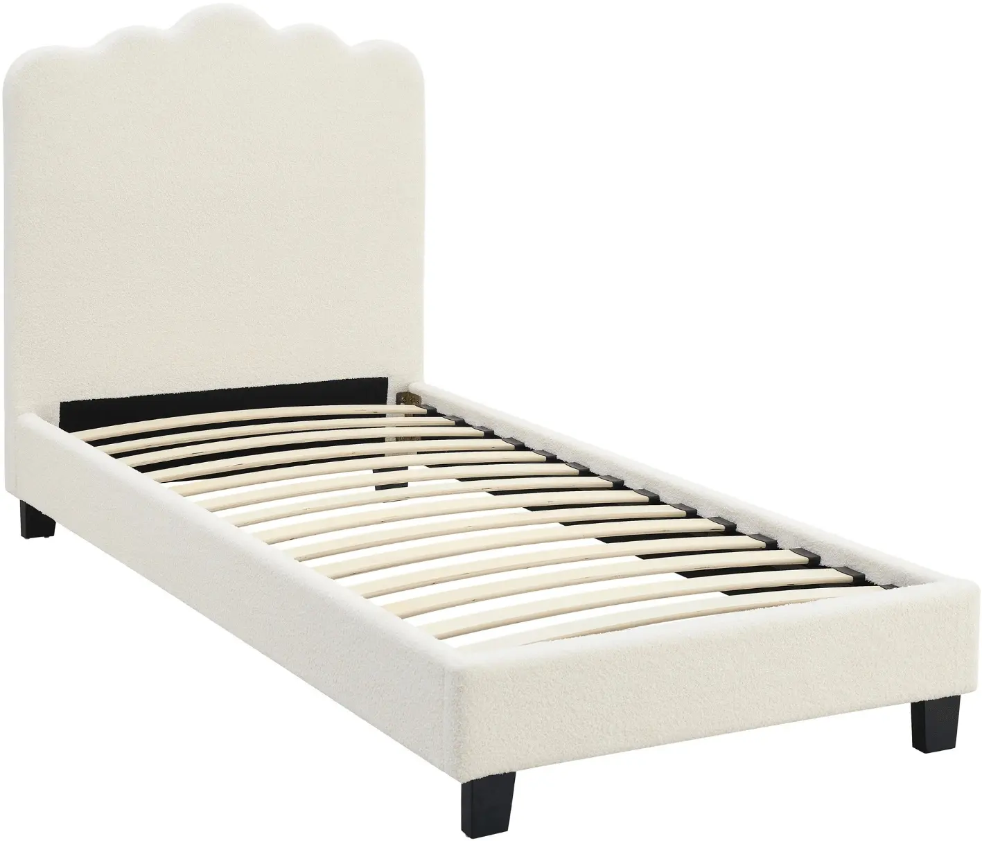 Кровать Mebel Elite Crater 90x200 Boucle (Cream) - 2