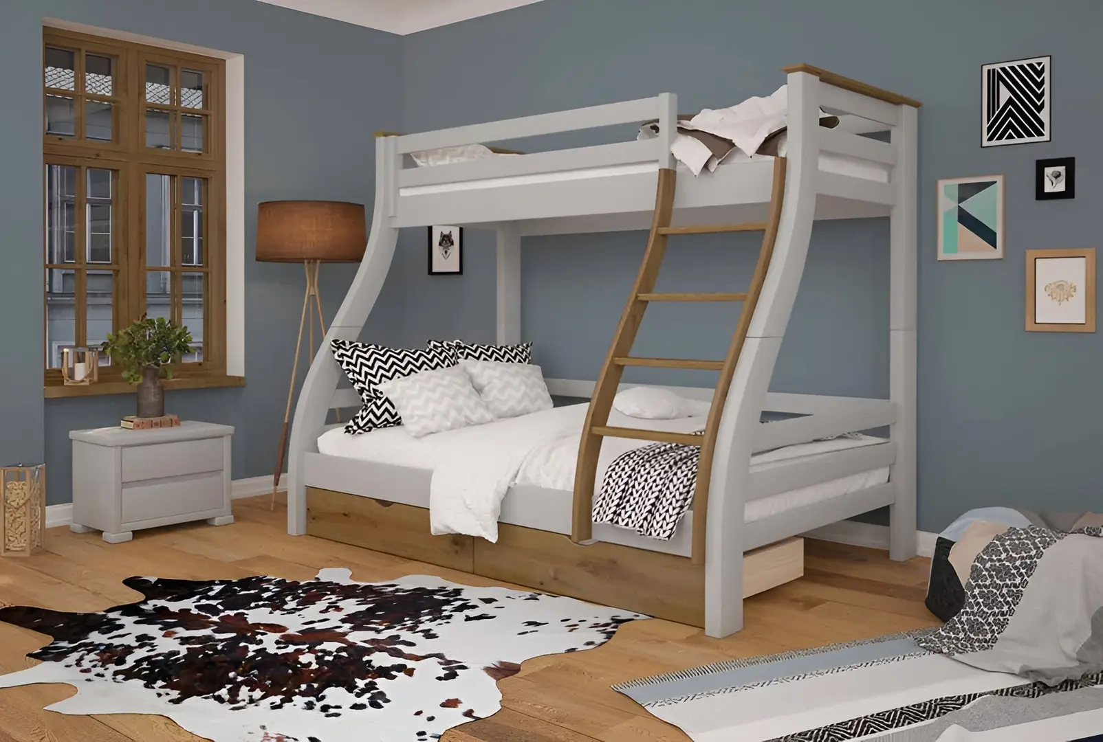 Двухъярусная кровать Mebigrand Alaska 80/120x200