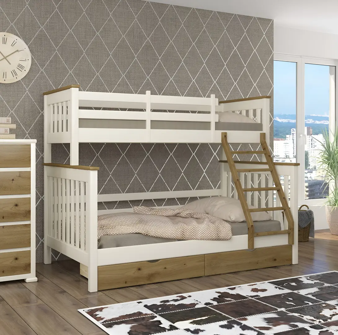Двухъярусная кровать Mebigrand Scandinavia 90/140x200