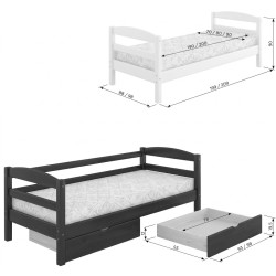 Кровать Mebigrand Chicago Little 2 90x200 (Blue) Thumb