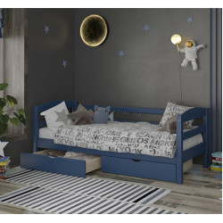 Кровать Mebigrand Chicago Little 2 90x200 (Blue)