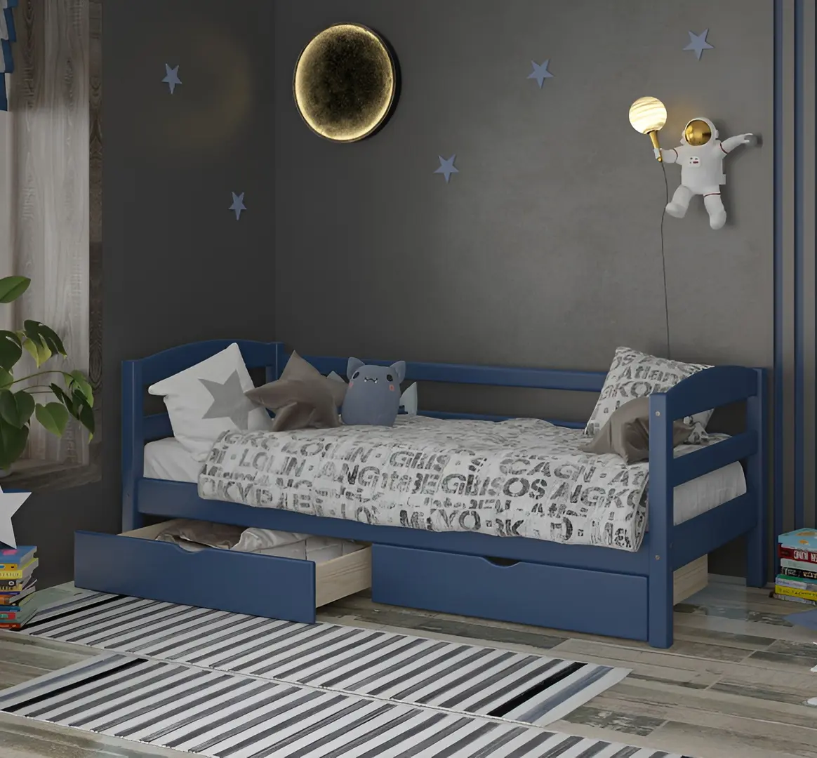 Кровать Mebigrand Chicago Little 2 90x200 (Blue)