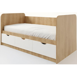 Pat МЛ-Мебель Yunior 1 80х180cm (Golden Oak/White) Thumb