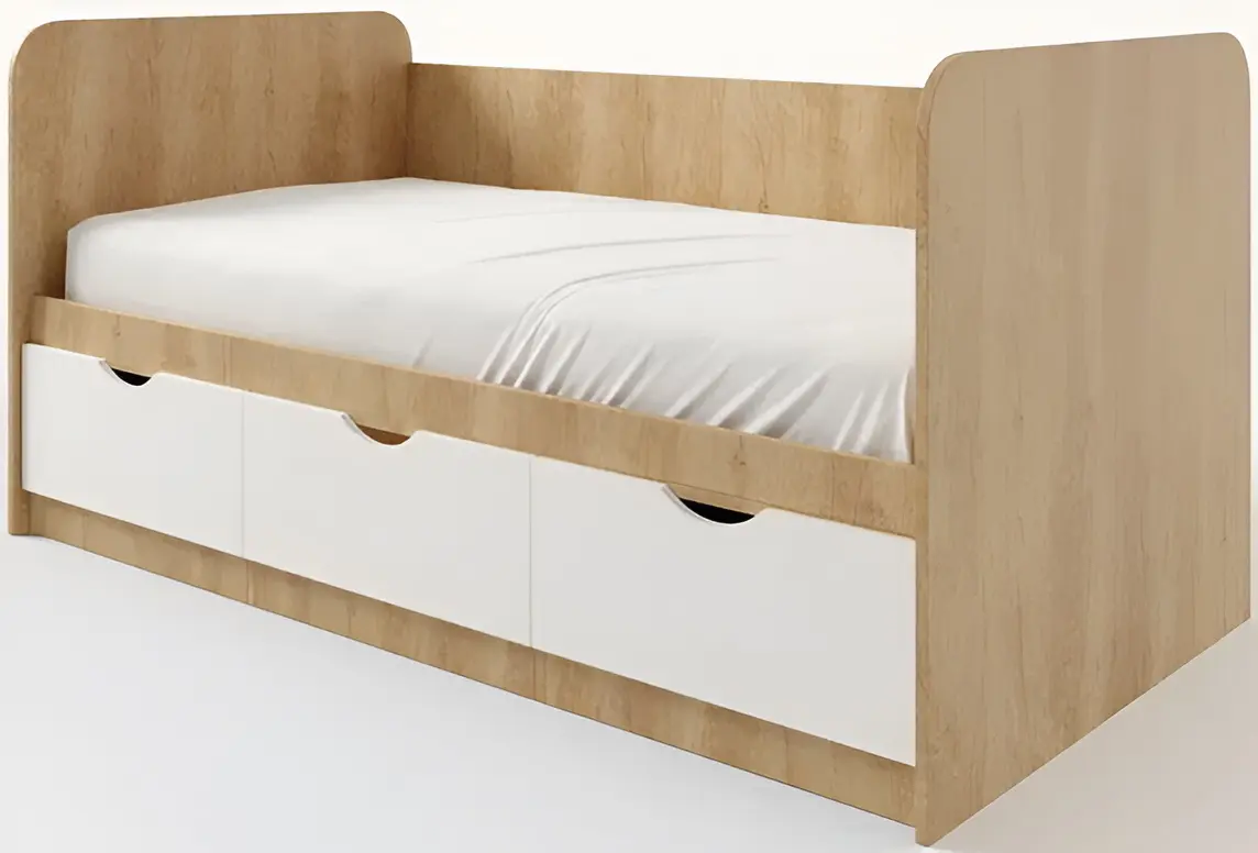 Pat МЛ-Мебель Yunior 1 80х180cm (Golden Oak/White)