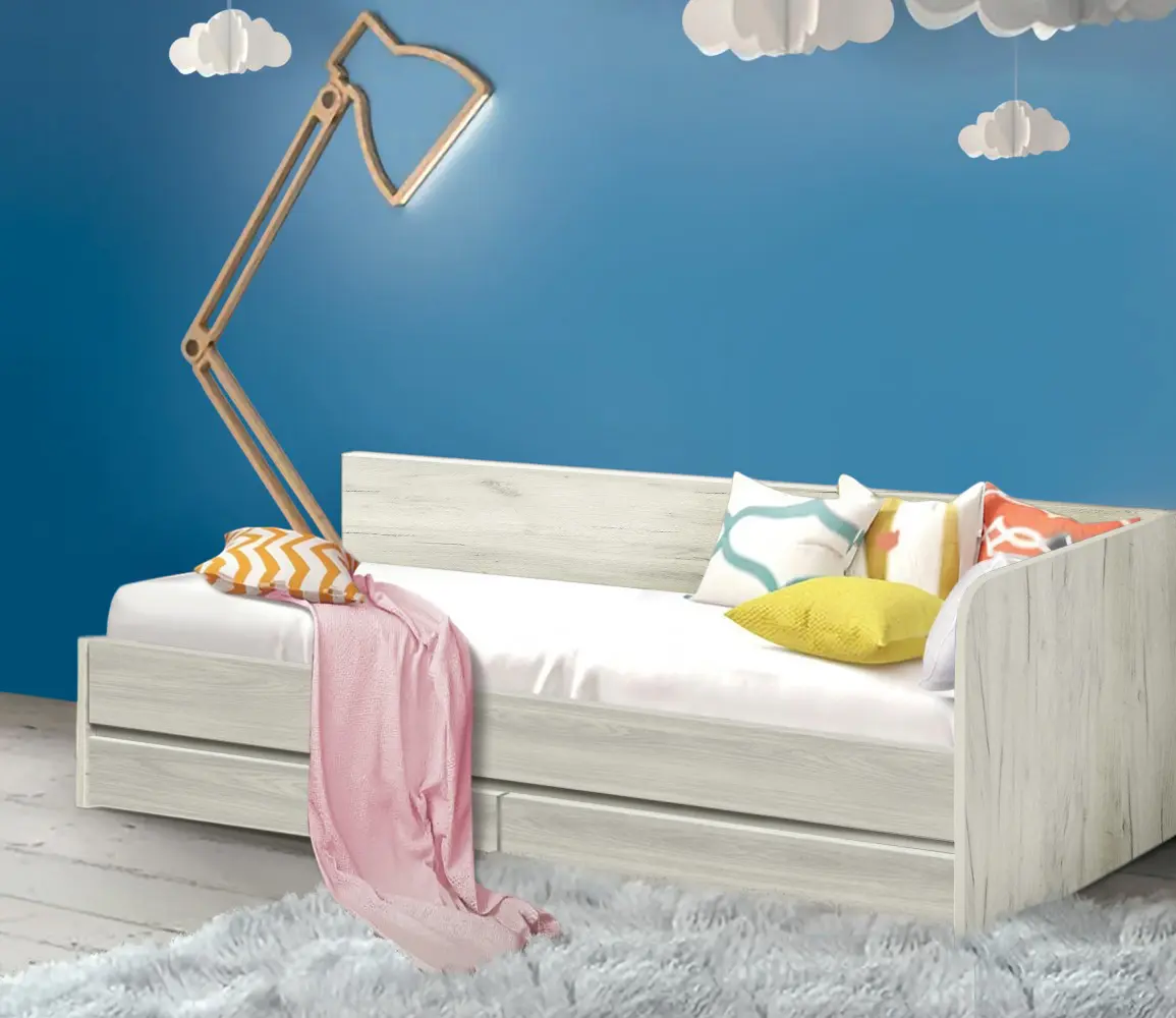 Pat Modern Komfi 90x200 (Craft Oak White)