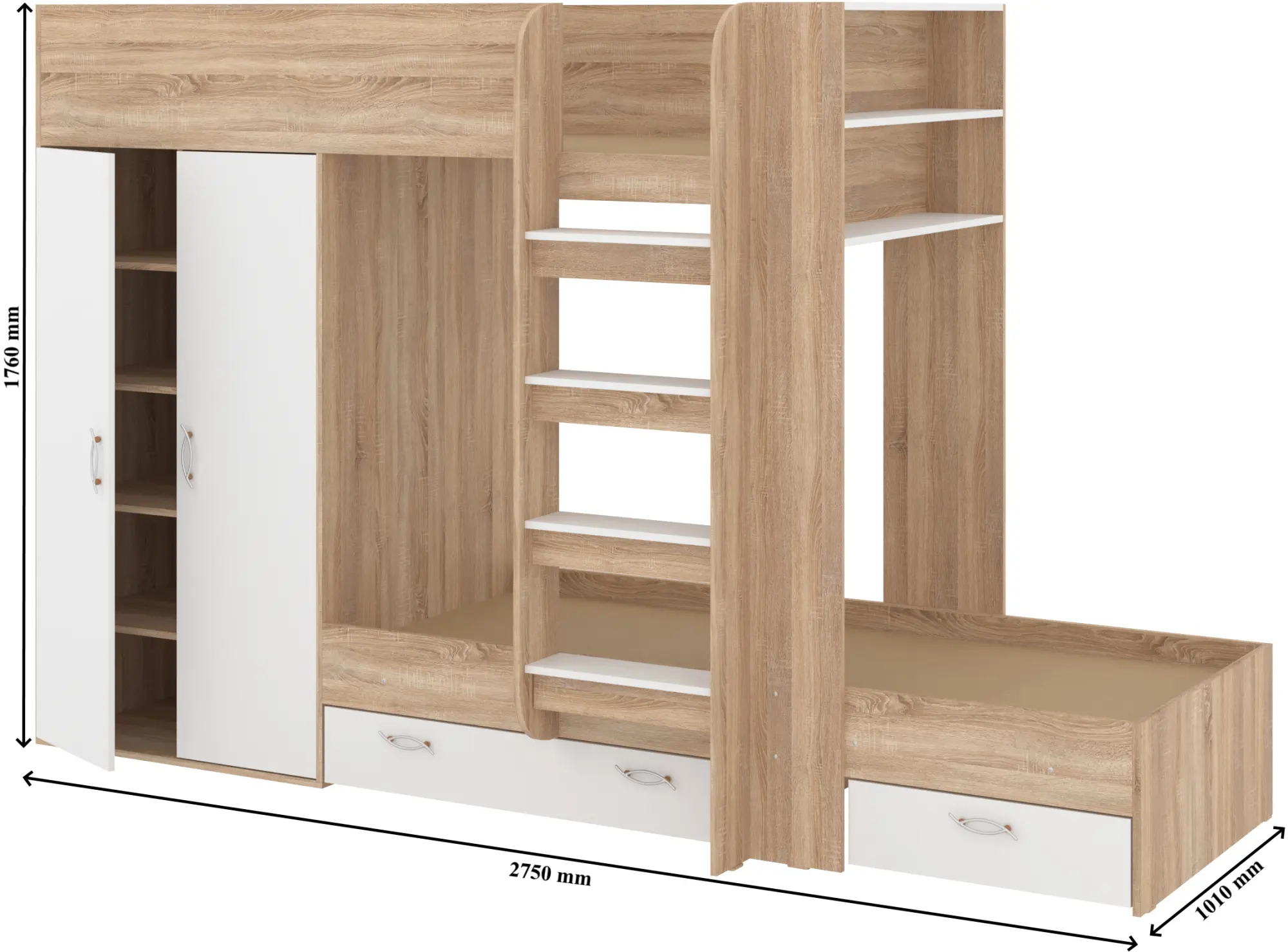 Pat suprapus Пехотин Nemo (Sonoma Oak/White)