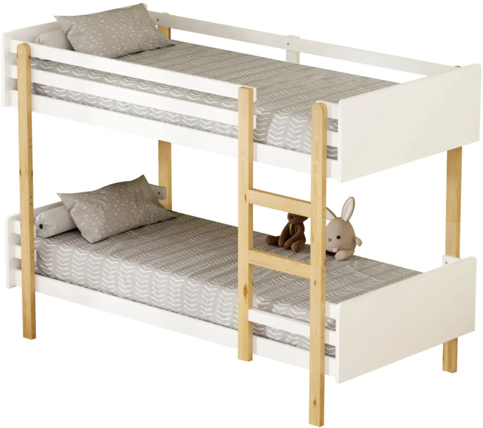 Pat suprapus Tempo Kondela Damla 90x200 (Oak/White) - 2