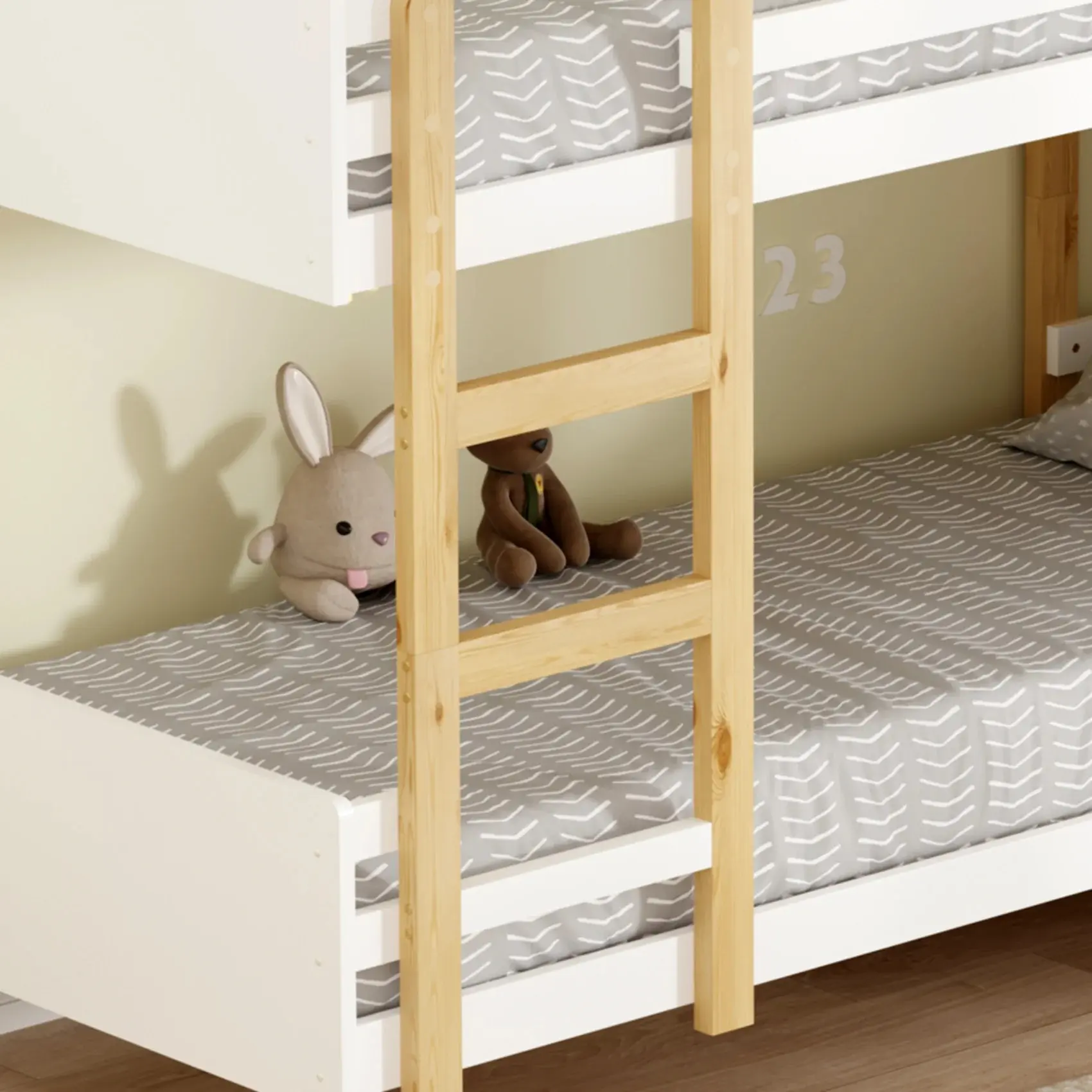 Pat suprapus Tempo Kondela Damla 90x200 (Oak/White) - 6
