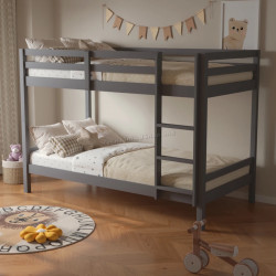 Двухъярусная кровать Tempo Kondela Ineza 90x200 (Grey)