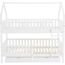 Двухъярусная кровать Tempo Kondela Venita Typ 2 (White) Thumb