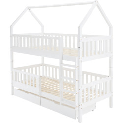 Двухъярусная кровать Tempo Kondela Venita Typ 2 (White) Thumb