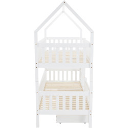 Двухъярусная кровать Tempo Kondela Venita Typ 2 (White) Thumb