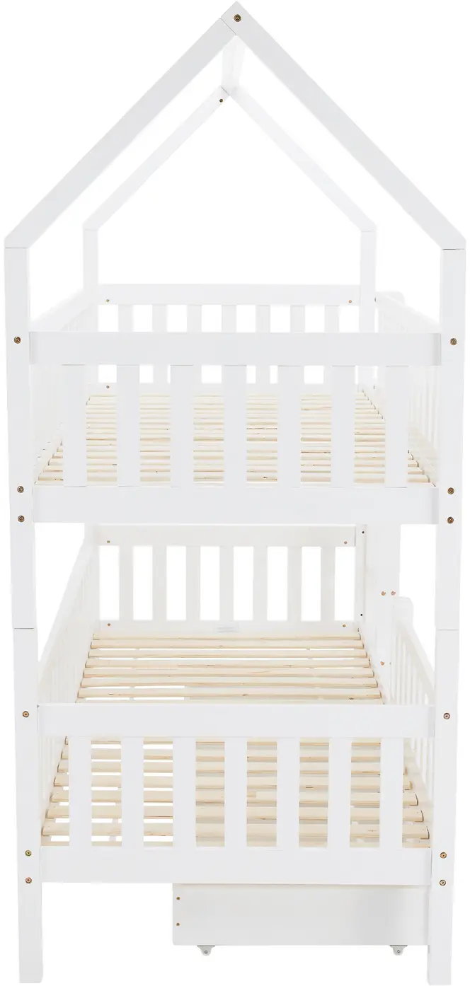 Двухъярусная кровать Tempo Kondela Venita Typ 2 (White)