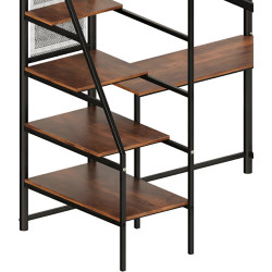 Pat supraetajat Tempo Kondela Niven 90x200 (Black/Rustic Oak) Thumb