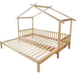 Кровать раздвижная Tempo Kondela Kesio 90/180x200 (Natural) Thumb