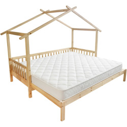 Кровать раздвижная Tempo Kondela Kesio 90/180x200 (Natural) Thumb