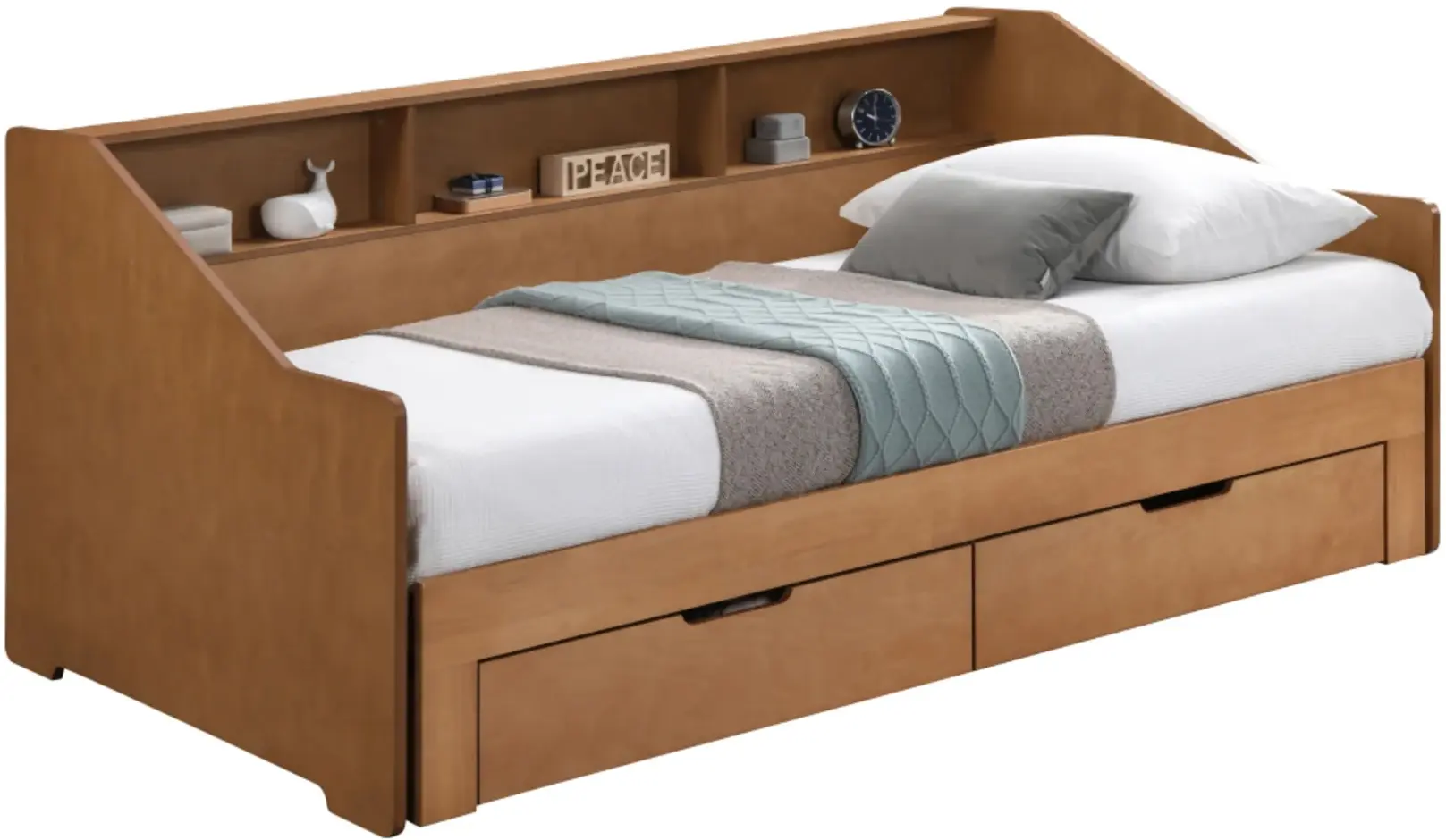 Кровать раздвижная Tempo Kondela Moneta 90/180x200 (Oak) - 2
