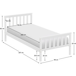 Pat Tempo Kondela Anatra 90x200 (White) Thumb
