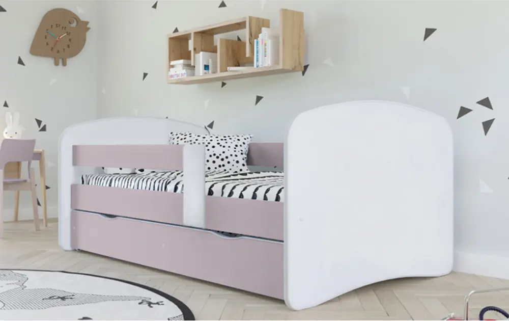 Кровать Tempo Kondela Cocolino 80x160 (White/Pink)