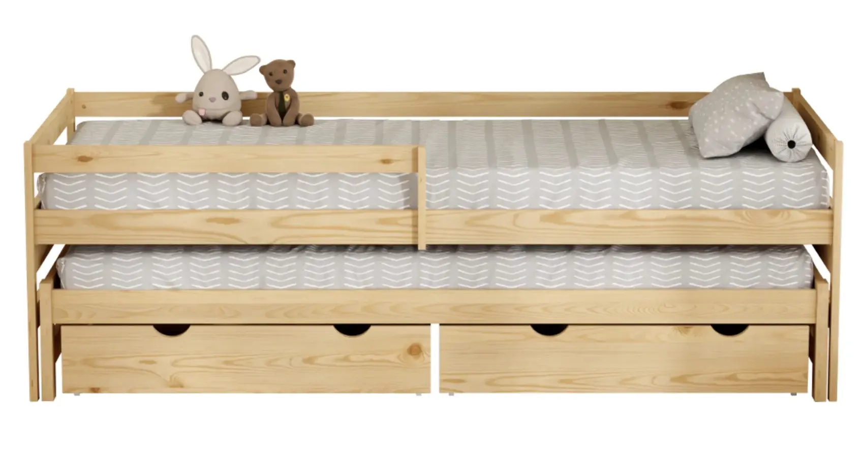 Кровать Tempo Kondela Elara с выдвижной кроватью 90x200 (Natural) - 11