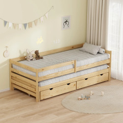 Кровать Tempo Kondela Elara с выдвижной кроватью 90x200 (Natural)