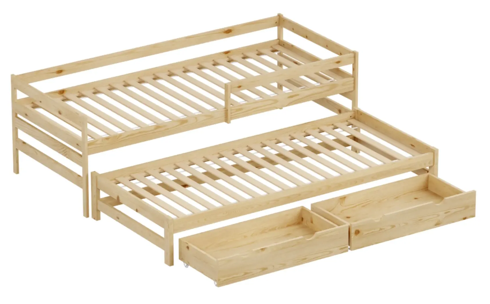 Кровать Tempo Kondela Elara с выдвижной кроватью 90x200 (Natural) - 4