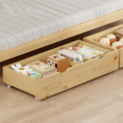 Кровать Tempo Kondela Elara с выдвижной кроватью 90x200 (Natural) Thumb