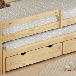 Кровать Tempo Kondela Elara с выдвижной кроватью 90x200 (Natural) Thumb