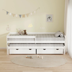 Pat Tempo Kondela Elara cu pat retractabil 90x200 (White) Thumb