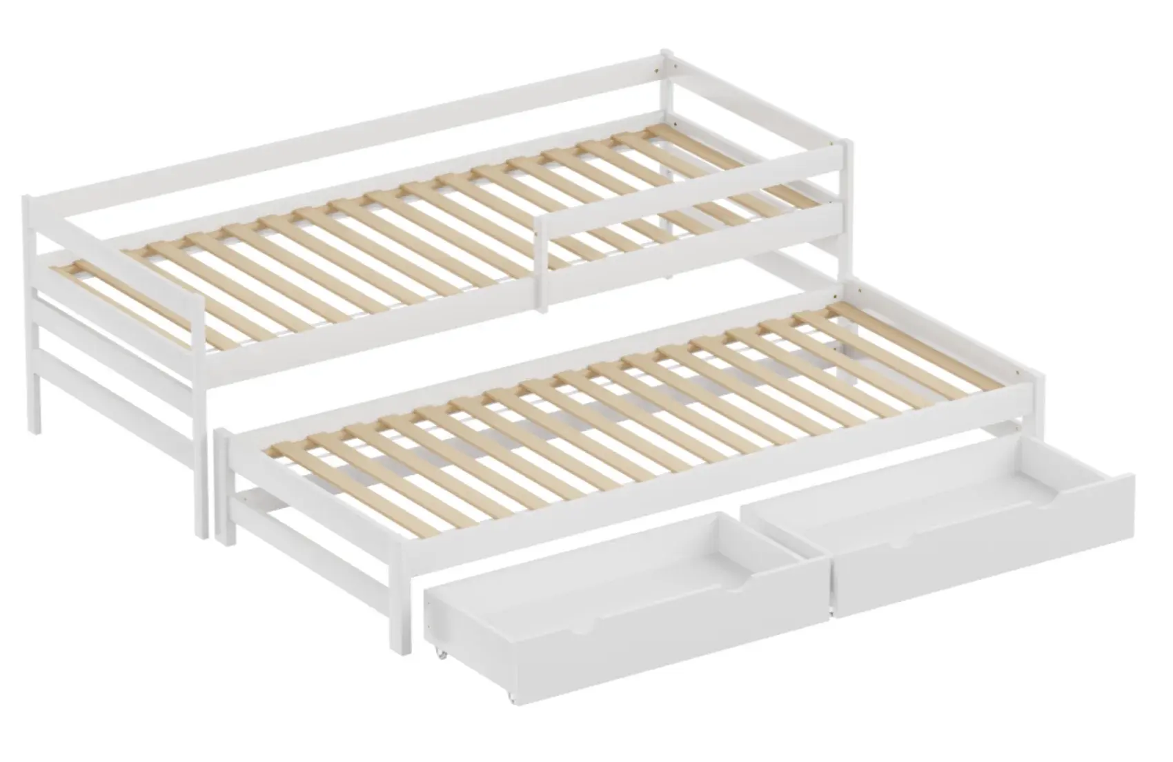 Pat Tempo Kondela Elara cu pat retractabil 90x200 (White) - 6