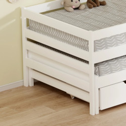 Pat Tempo Kondela Elara cu pat retractabil 90x200 (White) Thumb