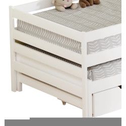 Pat Tempo Kondela Elara cu pat retractabil 90x200 (White) Thumb