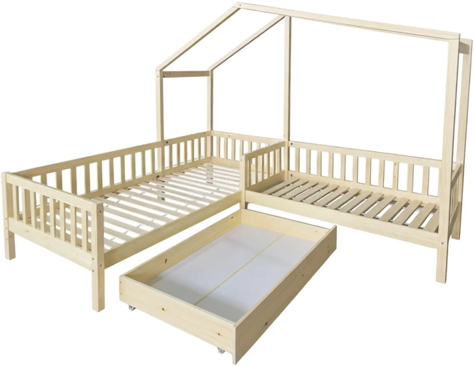 Кровать Tempo Kondela Enola 90x200+70x140 (Natural) - 3