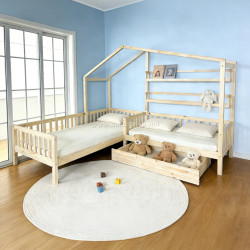 Кровать Tempo Kondela Enola 90x200+70x140 (Natural)