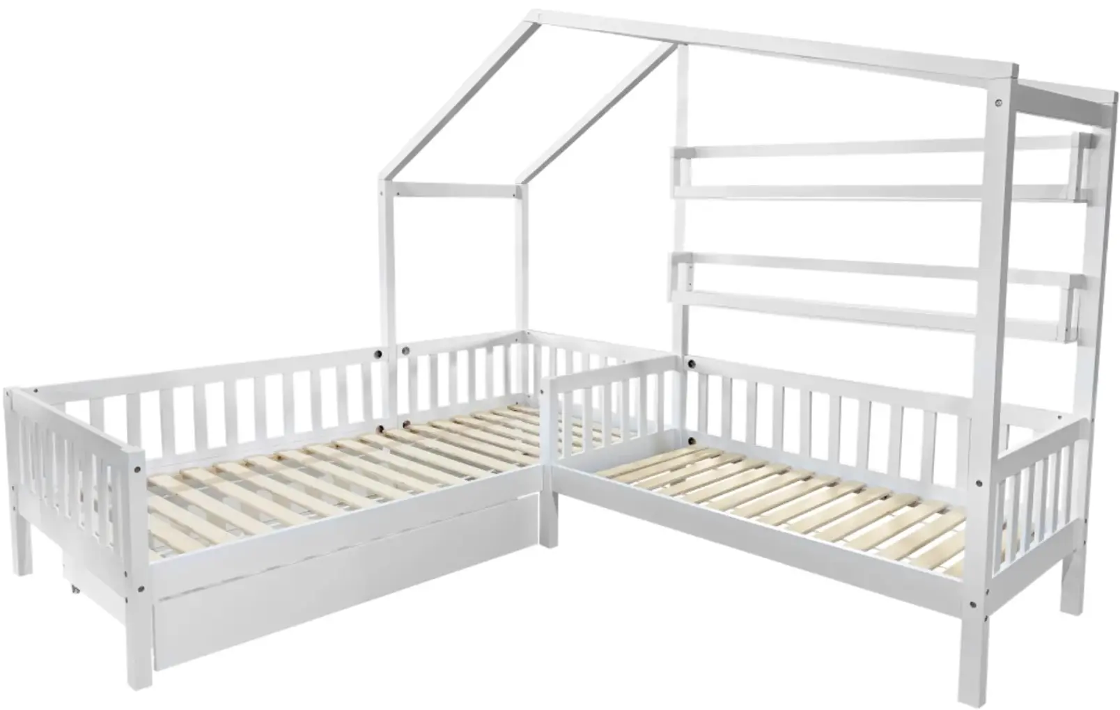 Кровать Tempo Kondela Enola 90x200+70x140 (White) - 5