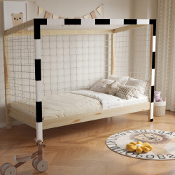 Pat Tempo Kondela Futal 90x200 (Natural/White/Black)