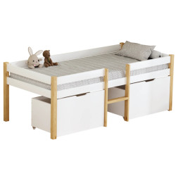 Pat Tempo Kondela Juna 90x200 (Oak/White) Thumb